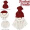 6 Set DIY Macrame Christmas Gnomes Santa Claus Kit DIY Macrame Santa Claus for Christmas Tree Decor Christmas Tree Hanging Gnomes Santa Elf Instructions Included Holiday Decor
